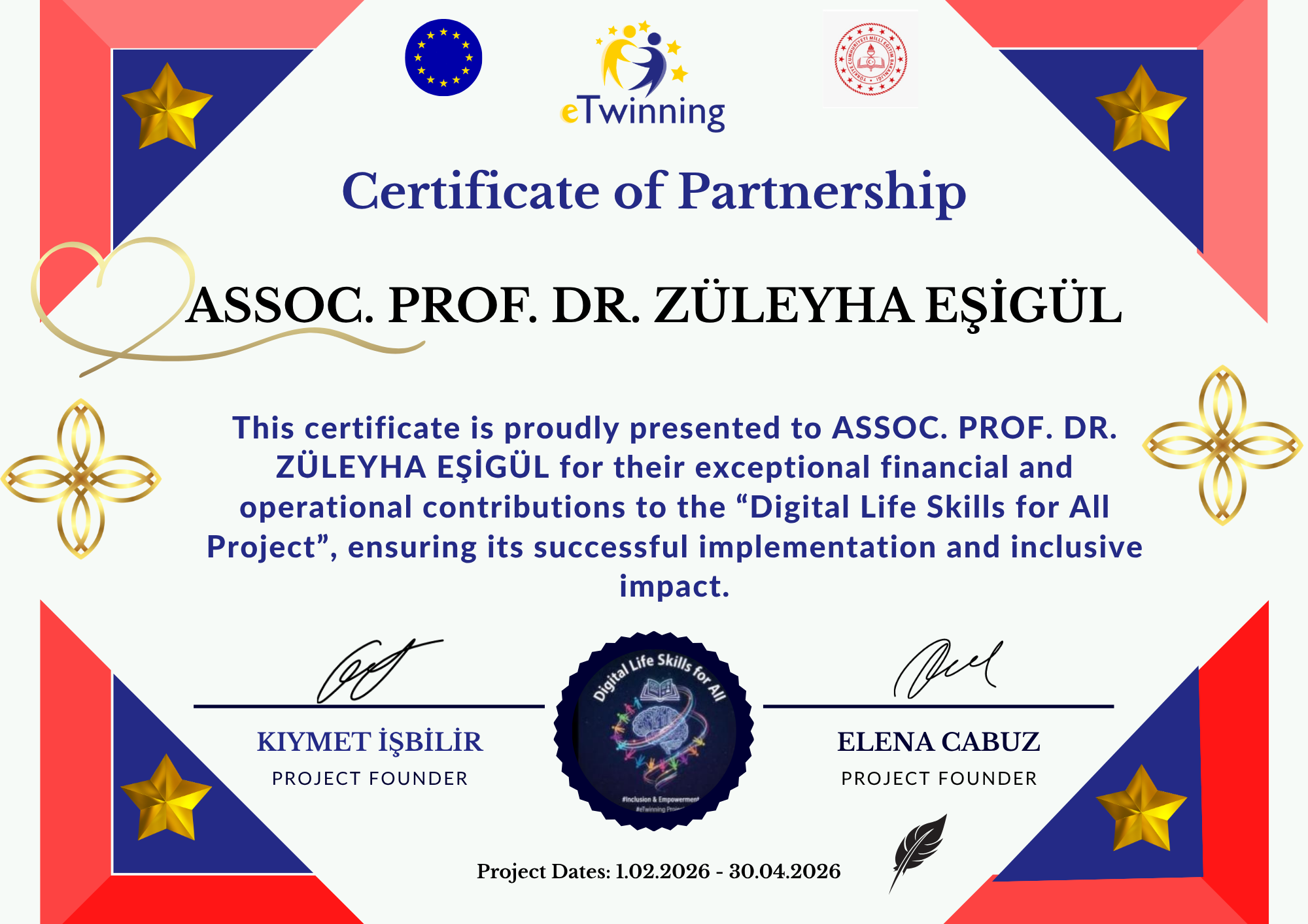 Certificate of Partnership - Züleyha Eşigül
