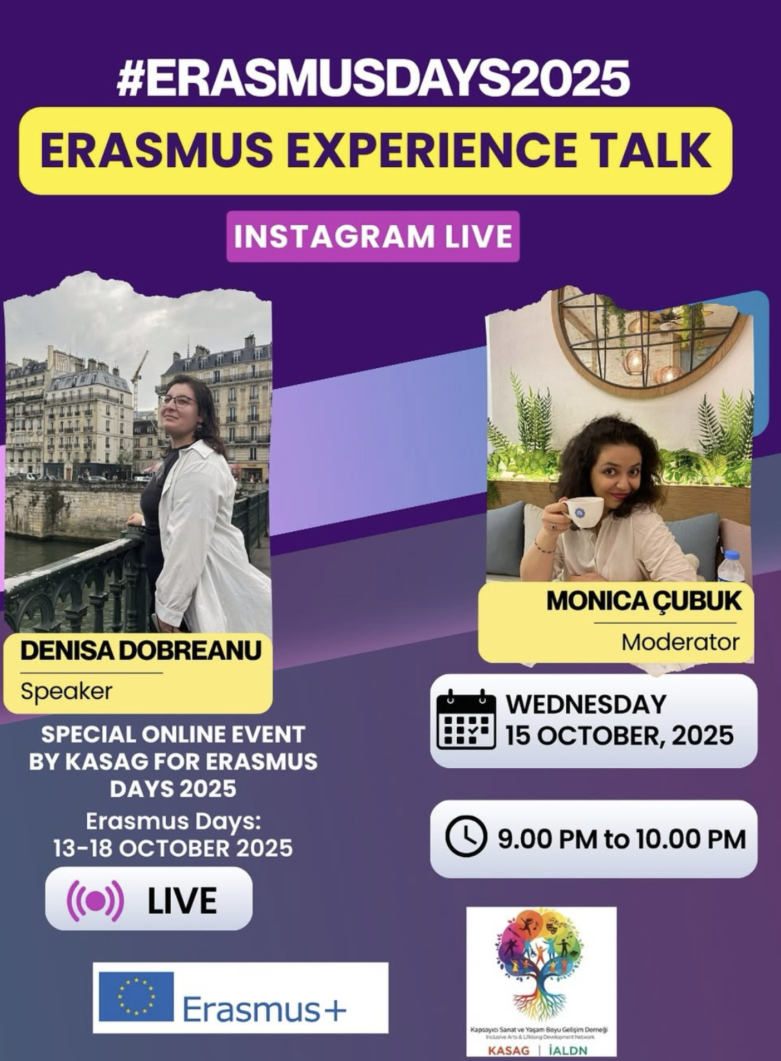 Erasmus Days 2025 KASAG Event Poster